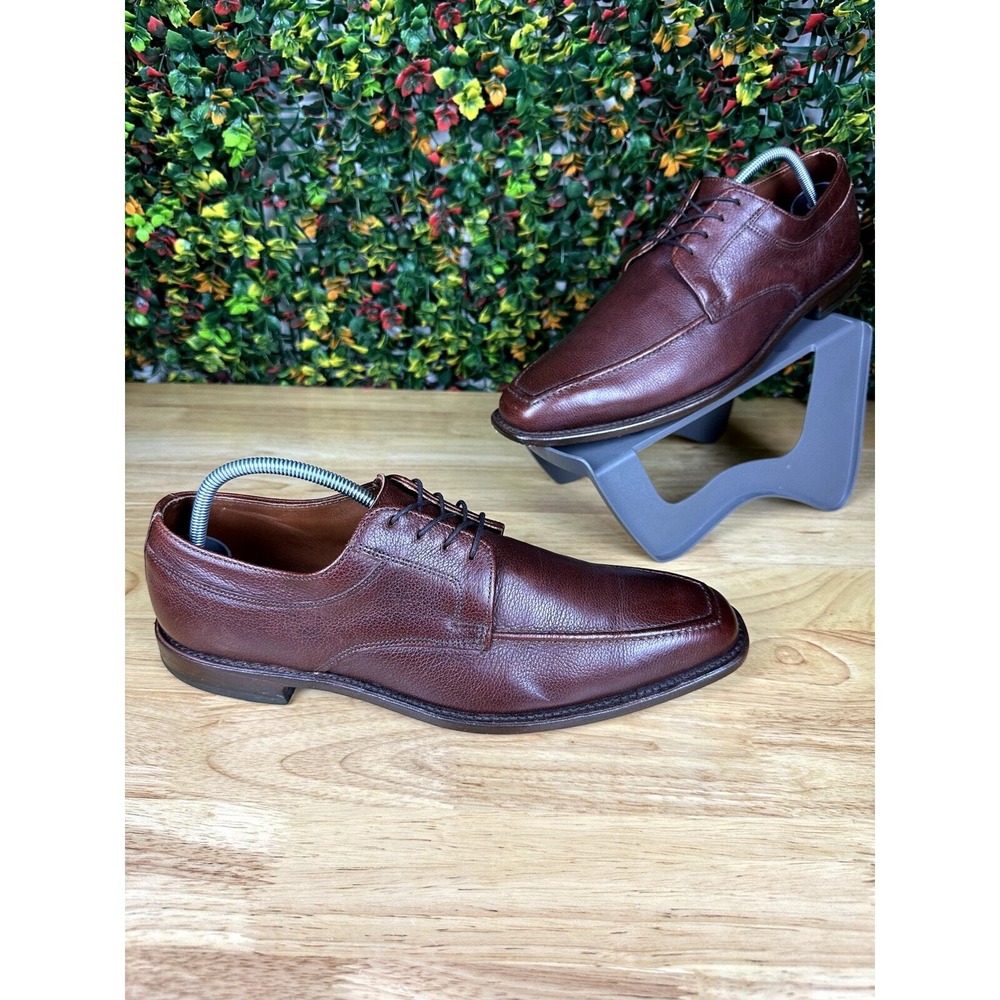 Allen Edmonds Jackson Derby Dress Shoes Brown Leather Mens 11 Made In USA